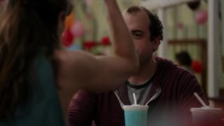 Amanda Peet naked - Togetherness_s01e02 (2015) topless scene