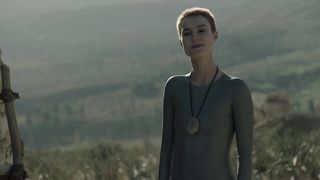 Amanda Collin - Raised by Wolves s01e04 (2020) sexy topless scenes