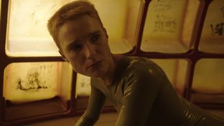 Amanda Collin - Raised by Wolves s01e04 (2020) sexy topless scenes