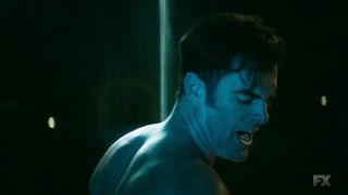 Andrea Bogart, sexy - Snowfall s01e01 (2017) Naked actress in a "topless" scene