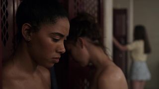 Willa Fitzgerald, Marlo Kelly, Herizen F. Guardiola - Dare Me s01e06 (2019) celebrity hot movie scene
