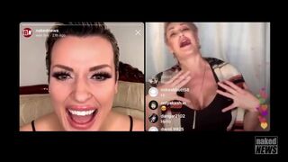 Ryan Keely on Instagram Live with Laura Desiree of Nude News!