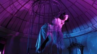 Donna Fetish Mask performs aerial burlesque @ Pour Vous