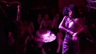Donna Fetish Mask performs aerial burlesque @ Pour Vous