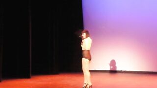 Elektra Ultra-Cute Performs G-String Dropper