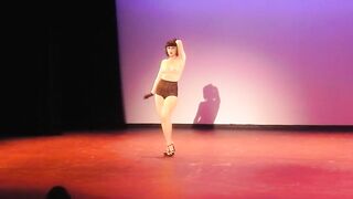 Elektra Ultra-Cute Performs G-String Dropper