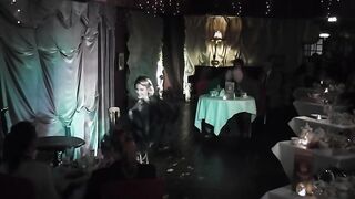 Behind Burlesque Vid of Slinky Sparkles performing 'Almost Naked Aficionado Dance'