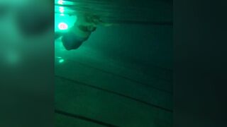 Night time mermaid tail swim session