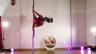 Super BBW and Pole Dance. Ms. Vegas second Place - Georgia Pillar Sport Classical