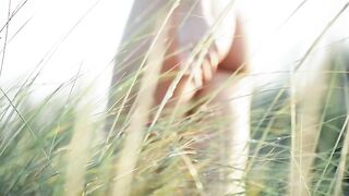 Hot Naked Yoga on the beach