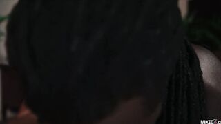 She's always desired his bodyguards thick dark-hued rock-hard man meat