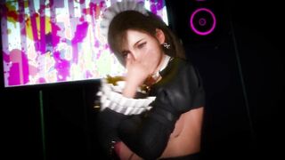Tifa with pierced nip in bi-atch suit MMD R18 sex intercourse dance