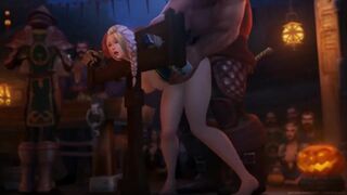 Endless Doggy Fuck on Stage. Animated Scene