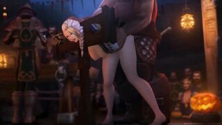 Endless Doggy Fuck on Stage. Animated Scene