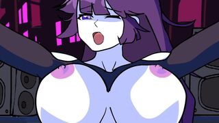 Friday Night Funkin Toon Lila COUGAR and Satan Lemon Having Firm Lovemaking On Stage