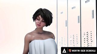 MANGA PORN HOOKUP COLLEGE - Anime Porn Schoolgirls Hookup In Public & Lesbo Scissor In Intimate Locker Apartment!