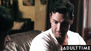 ADULT TIME - G/G Nubile Hungers Internal Cumshot While Taking Her Very First EVER WEENIE!