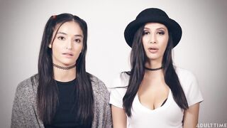 ADULT TIME- Emily Willis & Gianna Dior BEHIND-THE-SCENES of Teen Girly-Girl