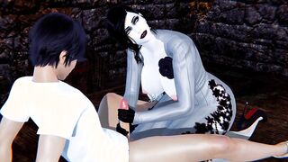 Chick Dimitrescu face sex intercourse in basement ( 3 DIMENSIONAL Manga Porn)