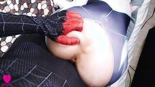 Sexy Spider-Man Multiverse: Miles Morales Passionately Fucked Gwen Stacy & filled her mouth with cum
