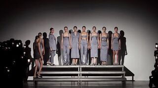 HOTTEST Lingerie event Naked fashion show Sexy Model on the catwalk