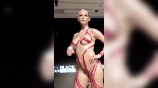 Naked model at fashion show. #shorts #hot