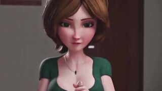 Cass Deepthroat Blowjob Cumshot 3D Hentai