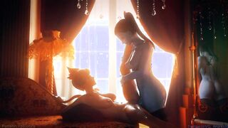TRACER AND WIDOWMAKER FUTANARI SEX! | Overwatch [HD] 3D Animation |