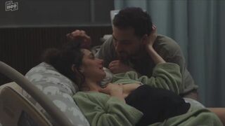 Sylvana Seddig naked - PUSH s01e02 (2024) childbirth scene