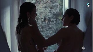 Lesbian Scenes Alma Jodorowsky nude, Jehnny Beth nude - Split s01 (2023)