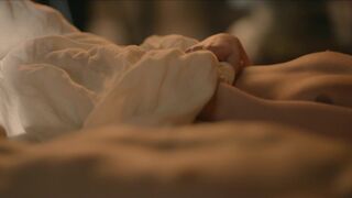 Nina Aboutajedyne, Emilia Schüle dressed sex scene - Marie Antoinette (2022) s01e05-06