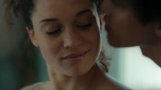 Ophelie Bau, Lola Bessis - Loving (2021) hot nude and lesbian kiss scene
