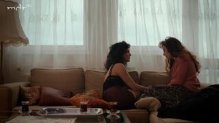Sascha Ö. Soydan nude, Tanya Erartsin nude - Sevince (2016) Lesbian erotic scene
