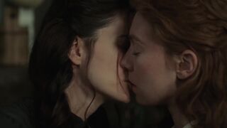 Vanessa Kirby , Katherine Waterston - The World to Come (2020) lesbian sexy scenes