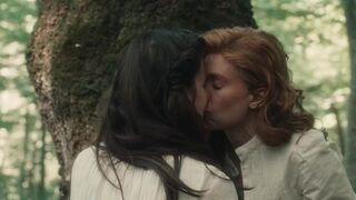 Vanessa Kirby , Katherine Waterston - The World to Come (2020) lesbian sexy scenes