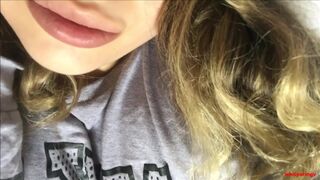 Lesbian ASMR POV Fingering, Nipple Orgasm for Daddy