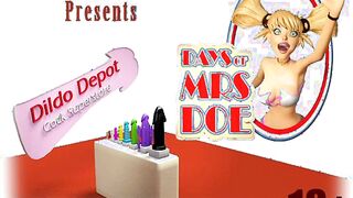 3D Adult Series. Blonde Teen Blowjobs In A Dildo Shop