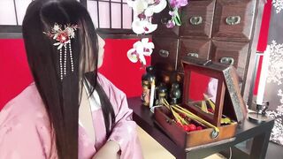 Japanese ancient tradition lonely virgin girl fuck with servant！