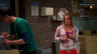 Kaley Cuoco hot - Displays her Brassiere, Phat Boobies - the Thick Pulverize Theory S07e11 (2013) Bikini Celebs