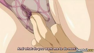 Cartoon brunette with big tits is moaning while getting fucked hard in the snow, late at night