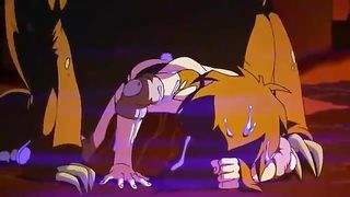 Cartoon chick is about to get stuffed with a monster cock, until she starts screaming from pleasure