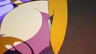 Cartoon chick is about to get stuffed with a monster cock, until she starts screaming from pleasure