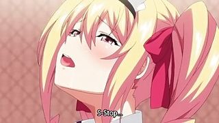 Cartoon girls with big boobs are having a threesome and enjoying while getting their pussies drilled