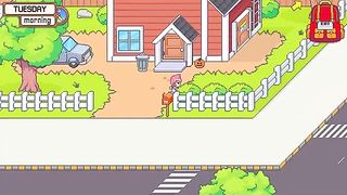 Cartoon babe is about to have casual sex with a friend, until both of them cum