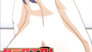 Cartoon babe with big boobs is always in the mood for a good fuck and an orgasm