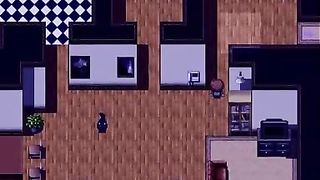 Busty cartoon brunette got naked, because she would like to get fucked, until she cums