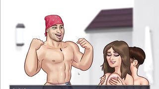 Cartoon brunette got fucked from the back and couldn't stop moaning during an intense orgasm