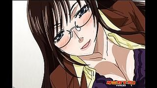 Cartoon babe, Rei Rei is about to get fucked until she starts screaming from pleasure