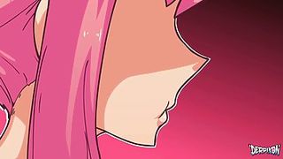 Cartoon gals are having hardcore sex with various men and screaming from pleasure while cumming