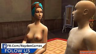 Cartoon couple is fucking all day long, since they are alone at home and extremely horny